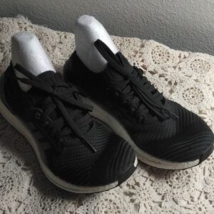 Adidas Ultra Boost Knit Black and White Shoes